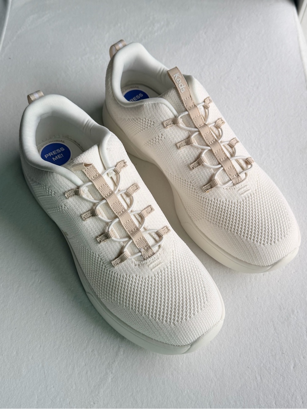 Keds Women's BlissWalk Knit Athletic Sneakers with Beige Accents *NWT* Size-9